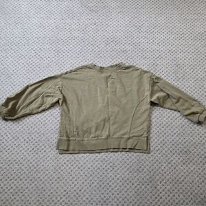 Ease of motion oversized crop sweatshirt